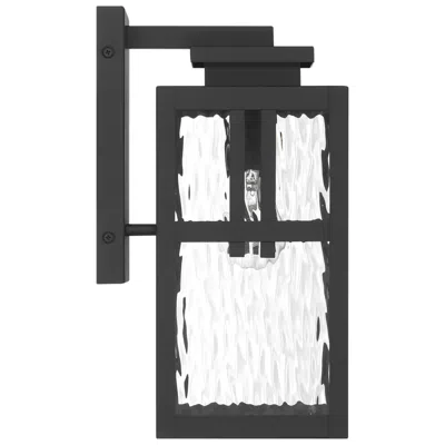 Hunter Aspenbrook Matte Black Weathermax 1 Light Medium 14 Inch Wall Light