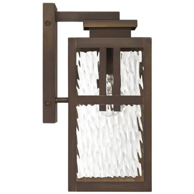 Hunter Aspenbrook Matte Bronze Weathermax 1 Light Medium 14 Inch Wall Light