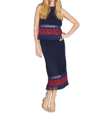 Hunter Astor Top In Midnight In Blue