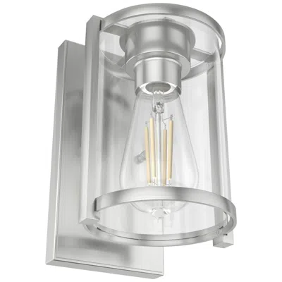 Hunter Astwood 10 1/4" High Brushed Nickel Wall Sconce In Silver