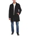 Hunter Austin Twill Trench Coat In Black