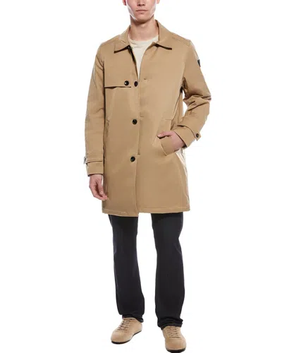 Hunter Austin Twill Trench Coat In Green