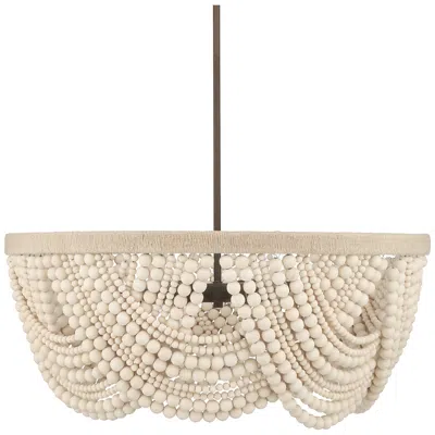 Hunter Autumndale Matte Bronze 6 Light Medium Chandelier