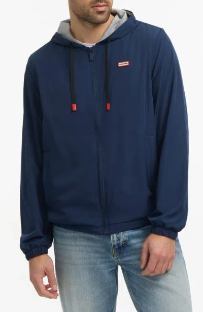 Hunter Baltico Reversible Water Repellent Jacket In Blue
