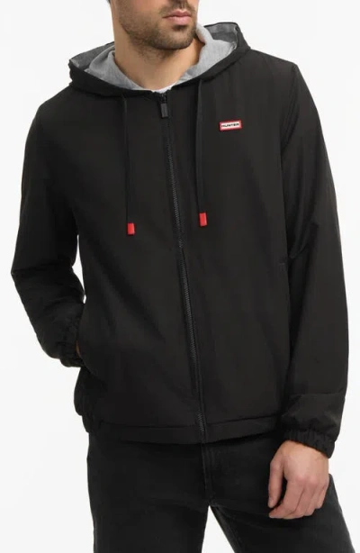 Hunter Baltico Reversible Water Repellent Jacket In Black