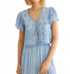 Hunter Bardot Top In Windsurfer In Blue
