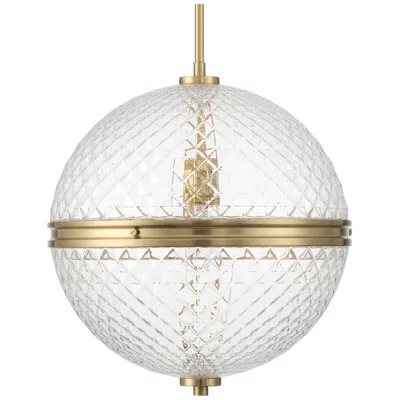 Hunter Bay Hollow Alturas Gold With Clear Glass 1 Light Pendant
