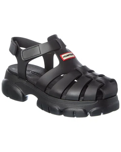 Hunter Belah Sandal In Black