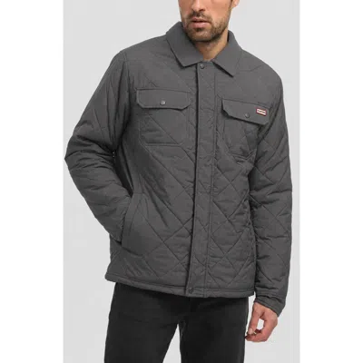 Hunter Bell Quilted Jacket In Gray