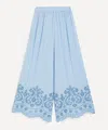 Hunter Bell Women's Heron Eyelet Trousers In Blue