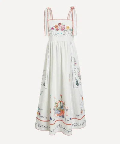 Hunter Bell Women's Stefy Embroidered Midi Dress