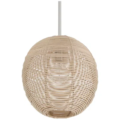 Hunter Berkeley Brushed Nickel 1 Light Medium Pendant Ceiling Light Fixture