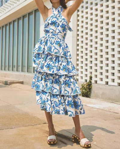 Hunter Berkley Dress In Porcelain