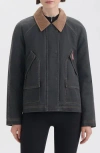 Hunter Bex Washed Wax Hunting Jacket In Black