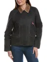 Hunter Bex Washed Wax Hunting Jacket In Black