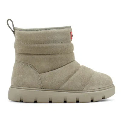 HUNTER Big Kids Cuddle Lug Sole Insulated Waterproof Snow Booties 5 Medium Green