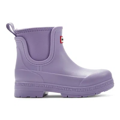 Hunter Big Kids Lass Waterproof Neoprene Chelsea Boots 3 Light Purple