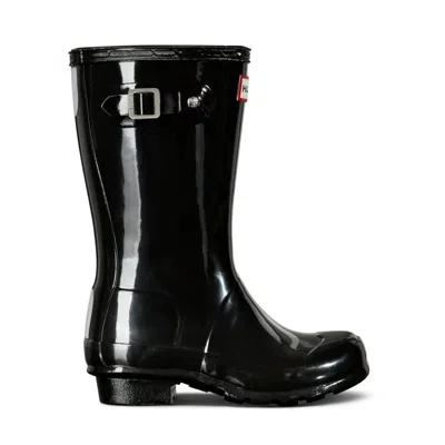 HUNTER Big Kids Original Gloss Rain Boots 2 Black