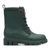 Hunter Big Kids Stomper Lace-up Waterproof Ankle Boots 5 Dark Green