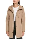 Hunter Billie Hooded Rain Coat In Multi