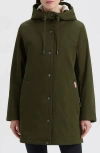 Hunter Billy Hooded Raincoat In Green