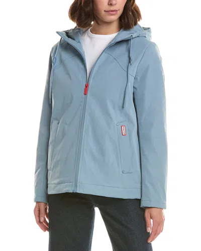 Hunter Blake Short Padded Rain Jacket In Blue