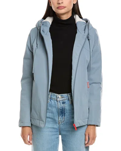Hunter Blake Short Rain Jacket In Blue