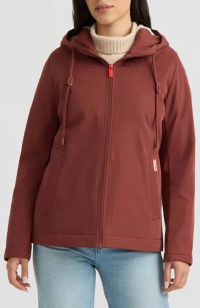 Hunter Blake Water Repellent Rain Jacket In Rust