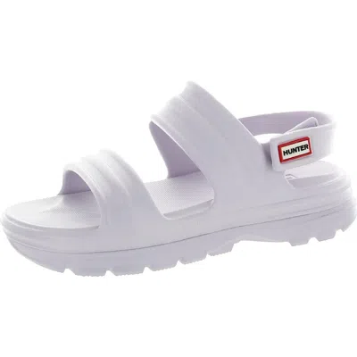 Hunter Bloom Algae Foam Womens Platform Lightweight Slingback Sandals In Purple