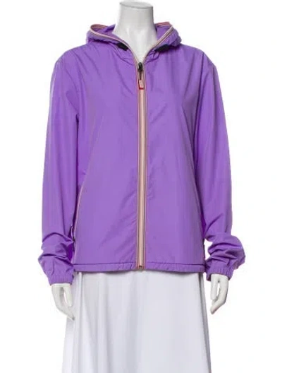 Pre-owned Hunter Bomber Jacket In Purple