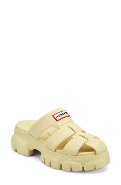 Hunter Bonnie Lug Sole Slip-on Shoe In Yellow