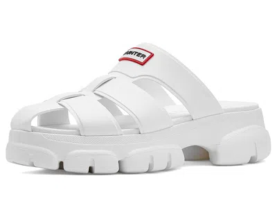 Hunter Bonnie Lug Sole Slip-on Shoe In White