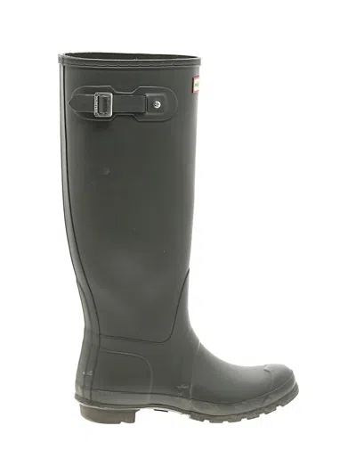 Pre-owned Hunter Boots In Green
