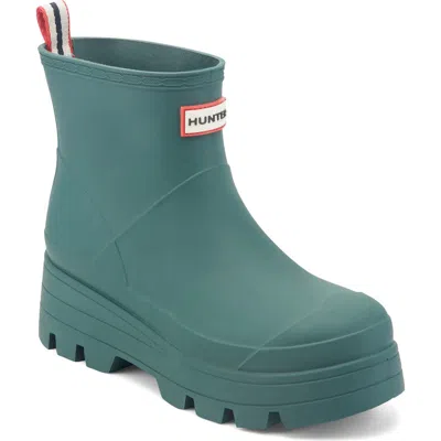 Hunter Briana Rain Bootie In Medium Green 310