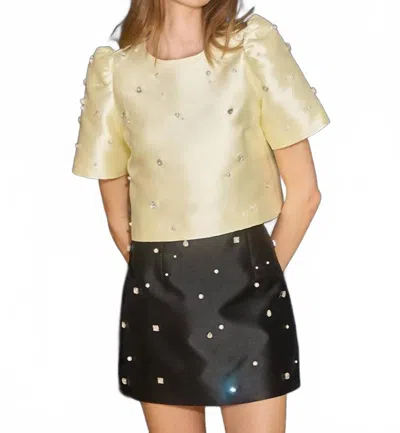 Hunter Britt Mini Skirt In Onyx In Black