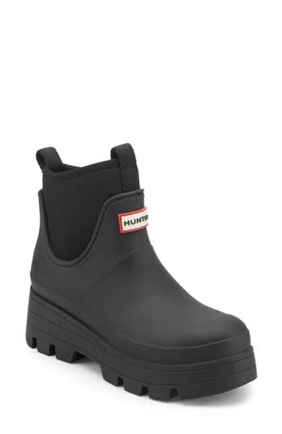 Hunter Brookey Waterproof Rain Bootie In Black 001
