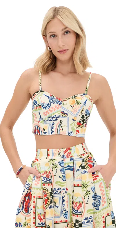 Hunter Brookie Top Coastal Conversation In Multi