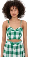 Hunter Brookie Top Emerald Check