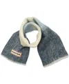Hunter Brushed Ombre Scarf In Blue