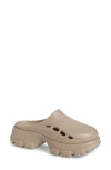 Hunter Bryce Platform Mule In Light Natural