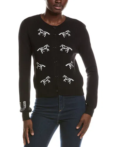 Hunter Button Front Cardigan In Black