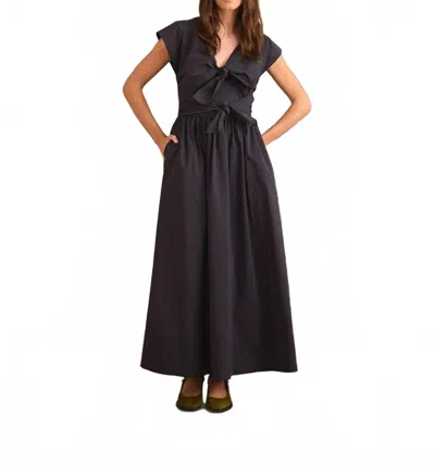 Hunter Calista Midi Dress In Midnight In Black