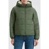 Hunter Camille Crinkle Puffer Jacket In Green