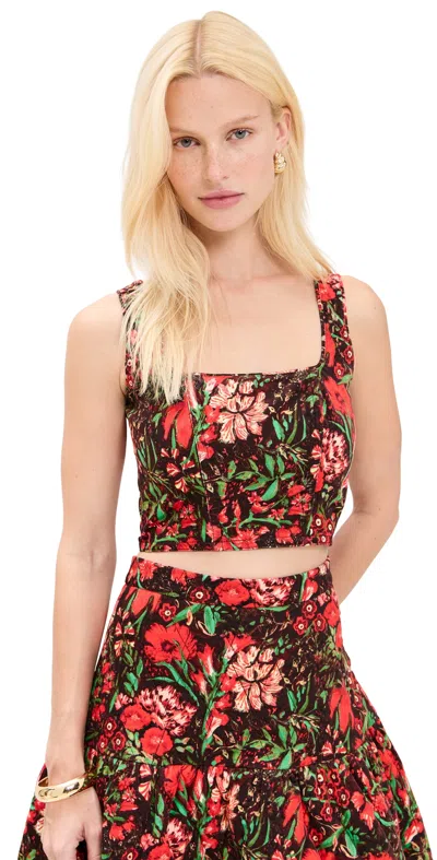 Hunter Carissa Bustier Holiday Floral
