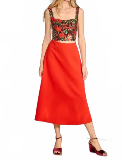 Hunter Carissa Bustier Top In Holiday Floral In Multi