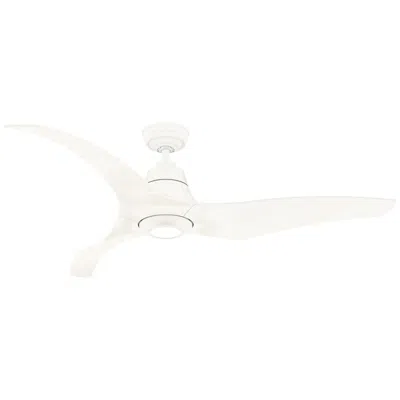 Hunter Casablanca 60 Inch Stingray Energy Star Matte White Damp Rated Ceiling Fan