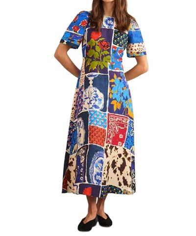 Hunter Casey Dress In Nightingale In Multi