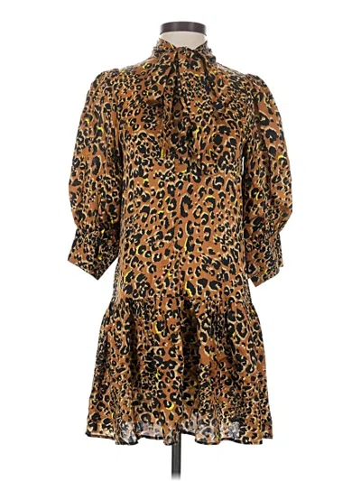 Pre-owned Hunter Casual Dress In Brown