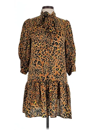 Pre-owned Hunter Casual Dress In Brown