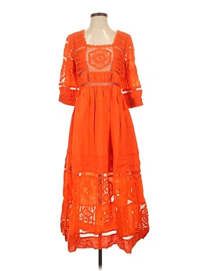 Pre-owned Hunter Casual Dress In Orange